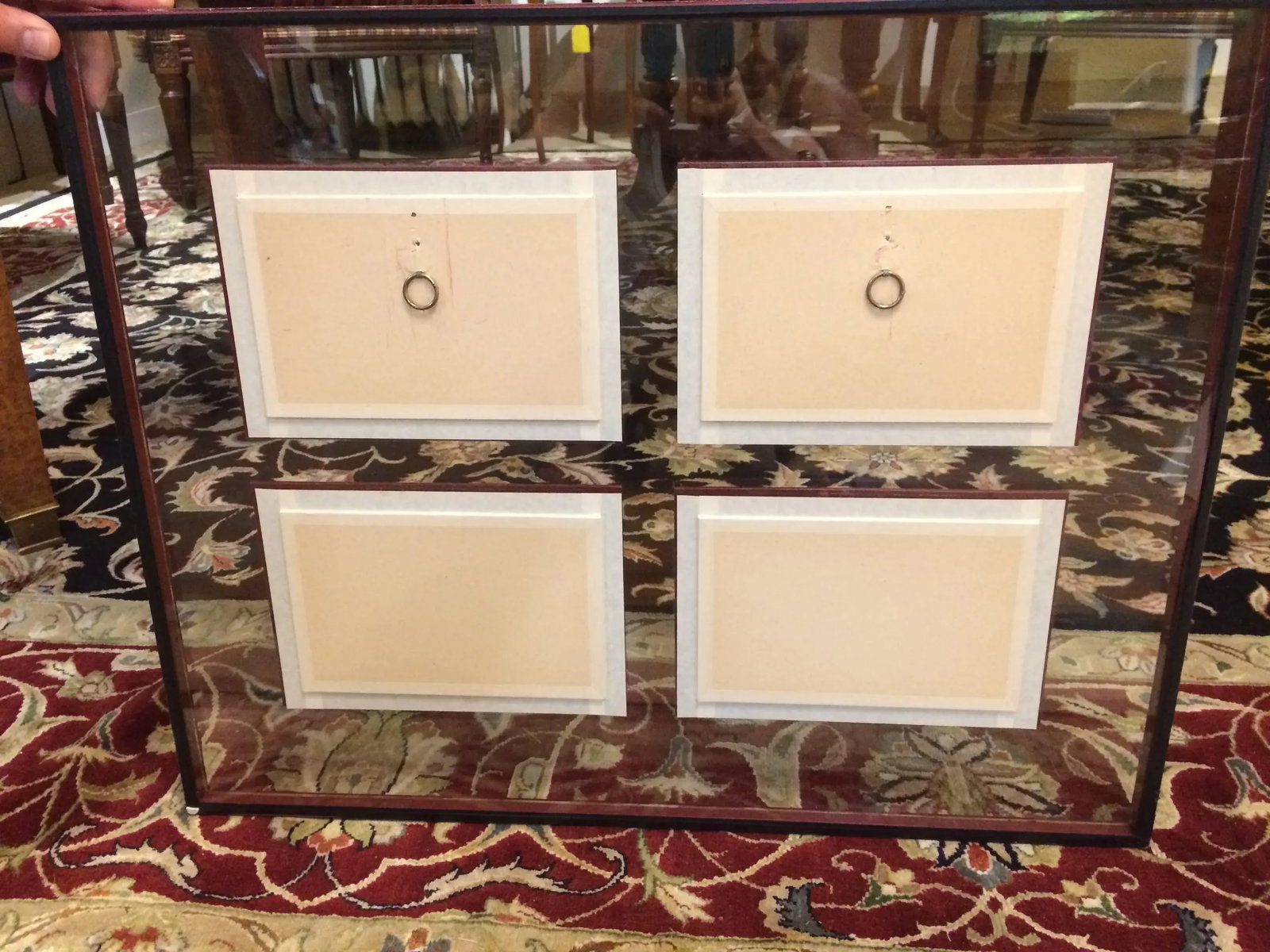 Fascinating Framed Hand-Painted Collection of Circus Animals - a Pair - 10