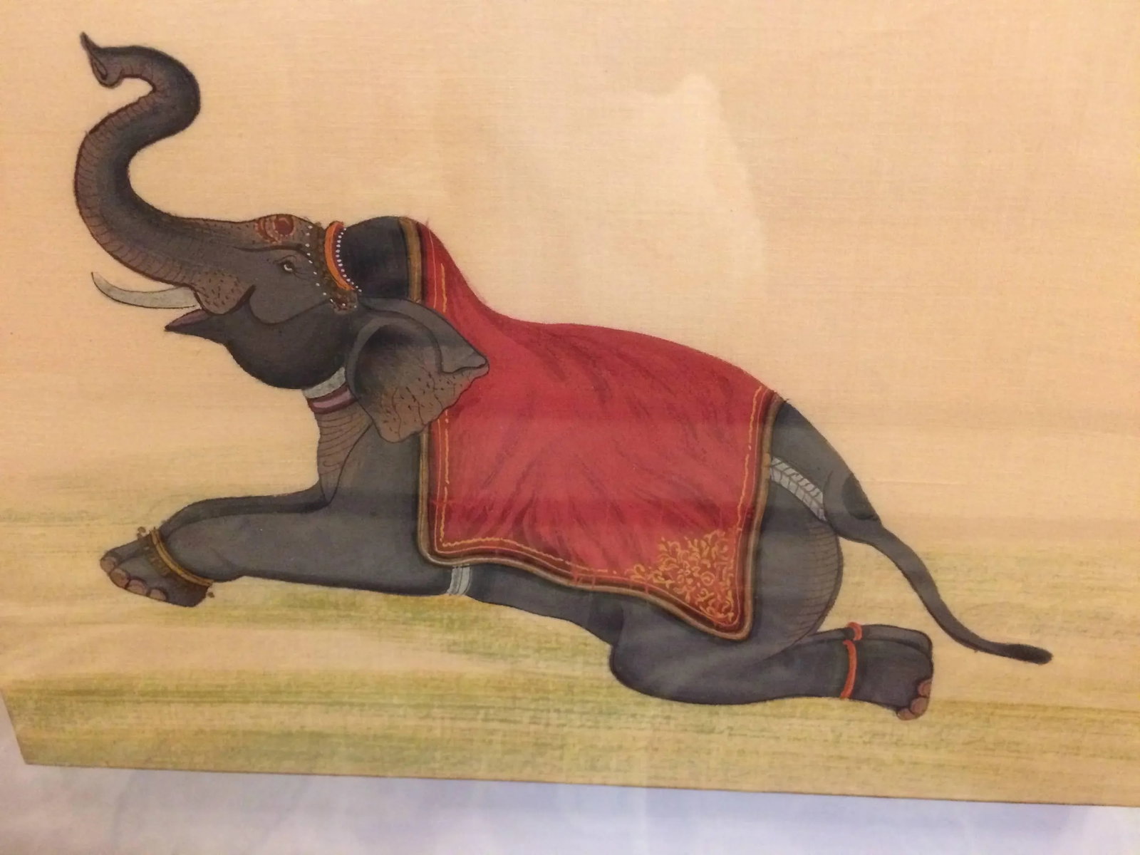 Fascinating Framed Hand-Painted Collection of Circus Animals - a Pair - 5