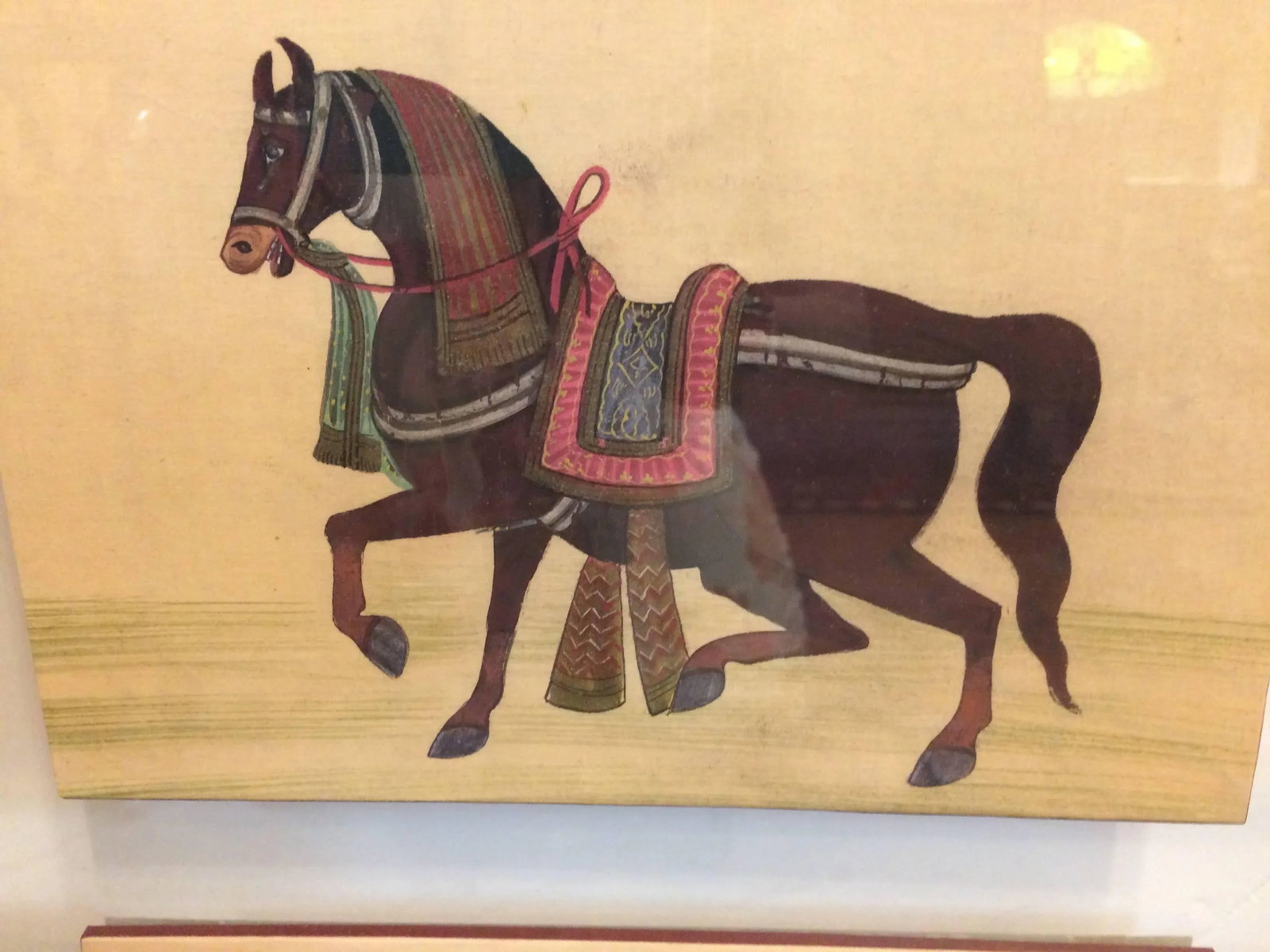 Fascinating Framed Hand-Painted Collection of Circus Animals - a Pair - 7