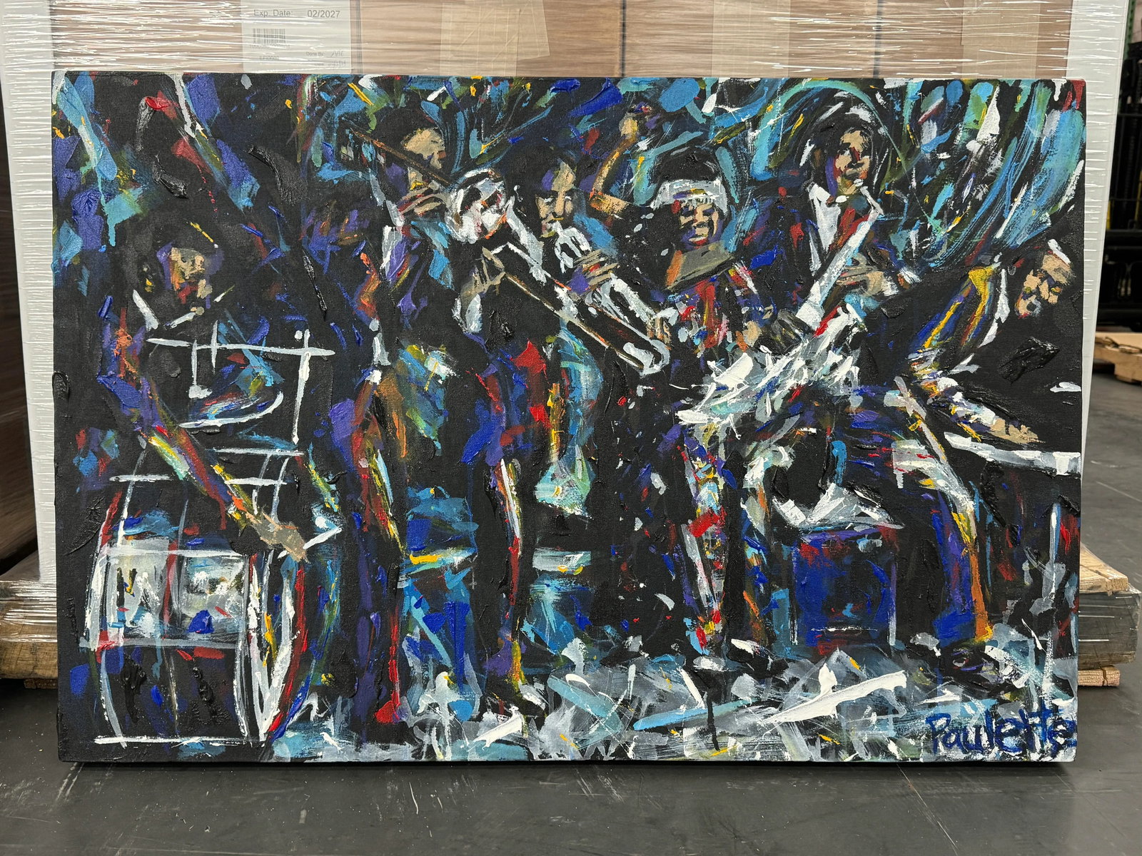 Ma Rainey and Her Georgia Jazz Band by Kent Paulette, Original Acrylic Painting on Canvas - 4