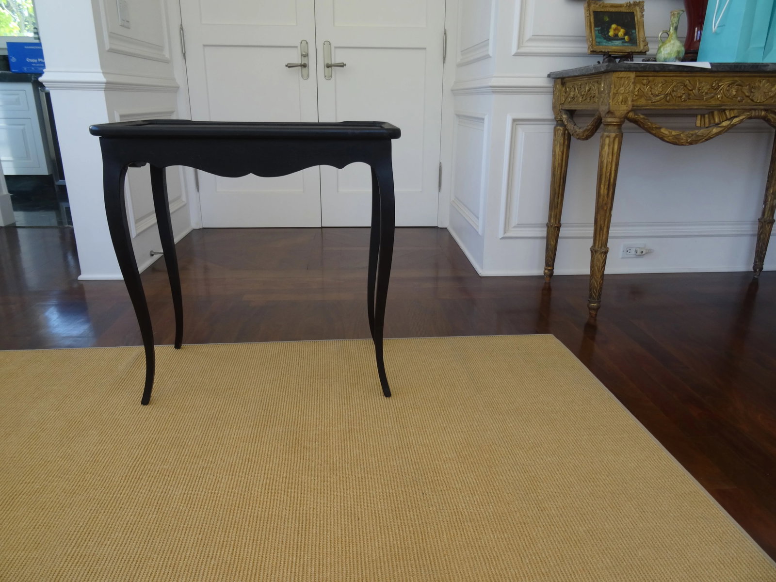 Vintage Ebonized Tea Table - 4