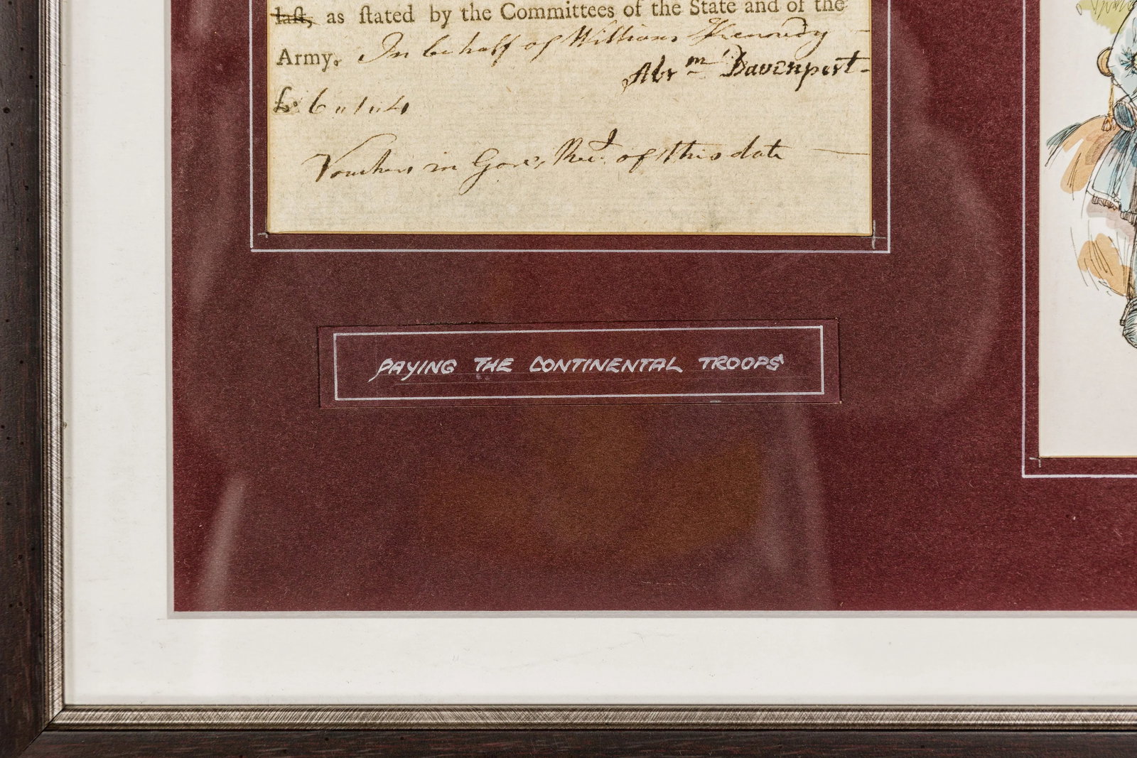 American Revolutionary 1780s War Bond, State of Connecticut in Custom Frame - 2