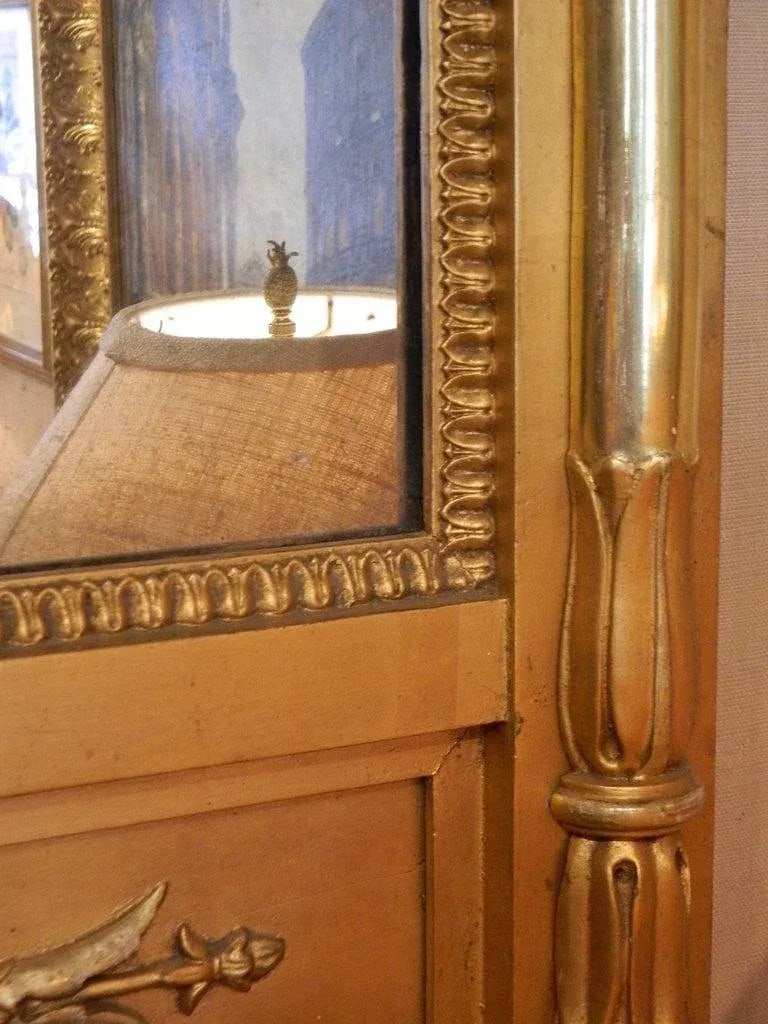 Swedish Empire Gilt Wood Mirror, Early 19th Century - 3
