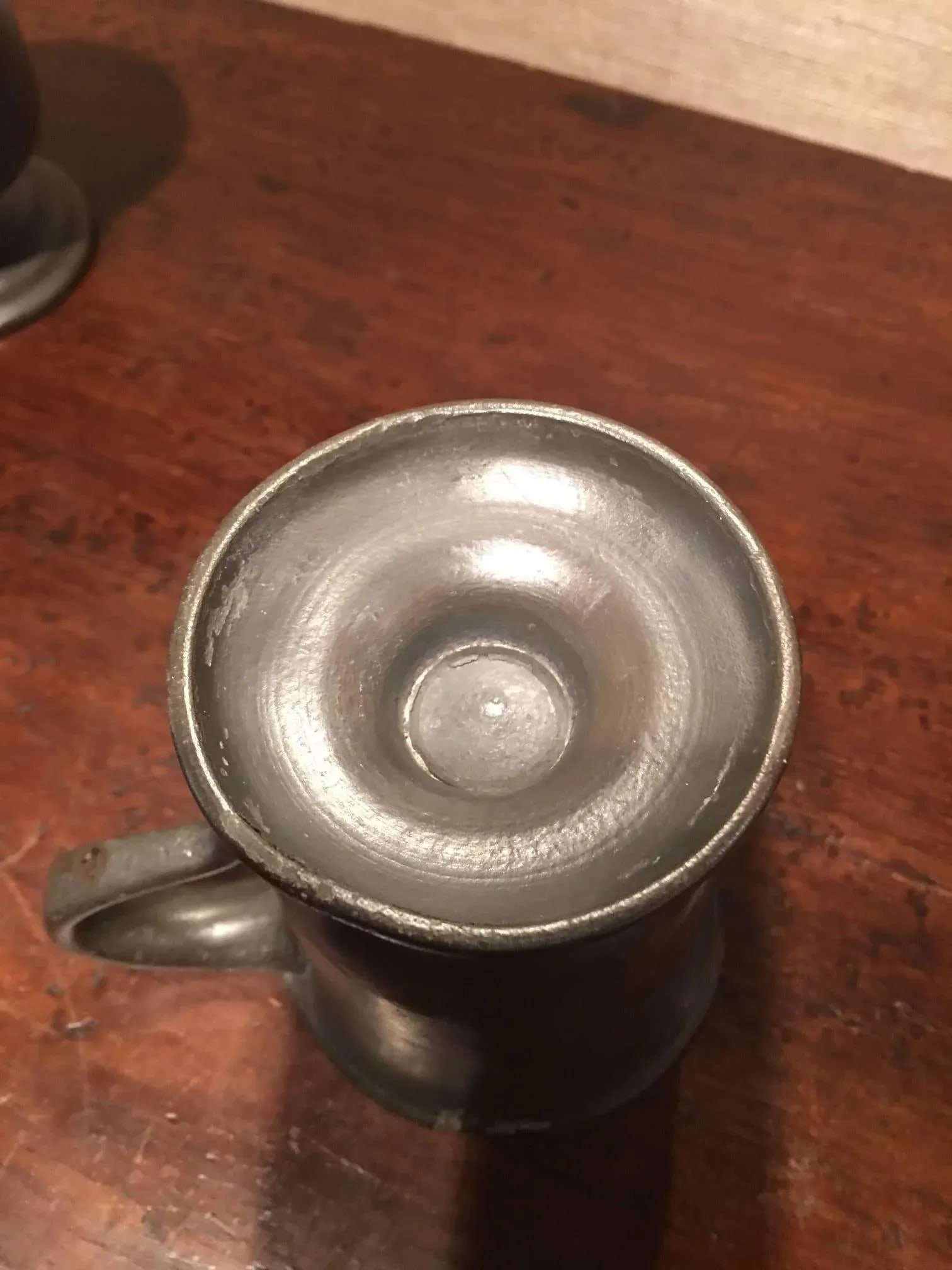 English Pewter Footed Tavern Mugs 19th Century - Set of 3 - 2