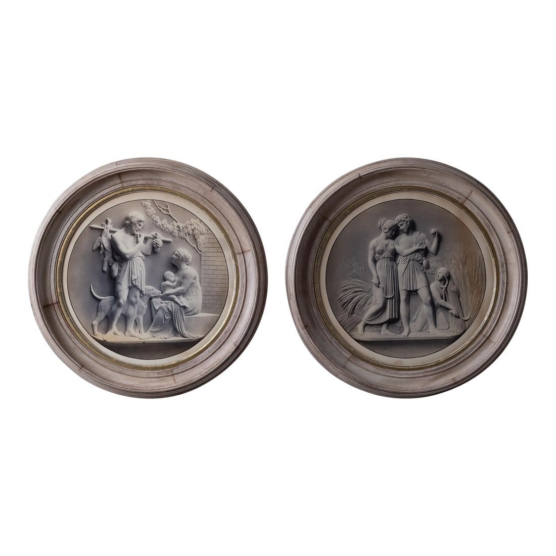 A Pair Bertel Thorvaldsen Roundels, C.1890 (1 of 12)