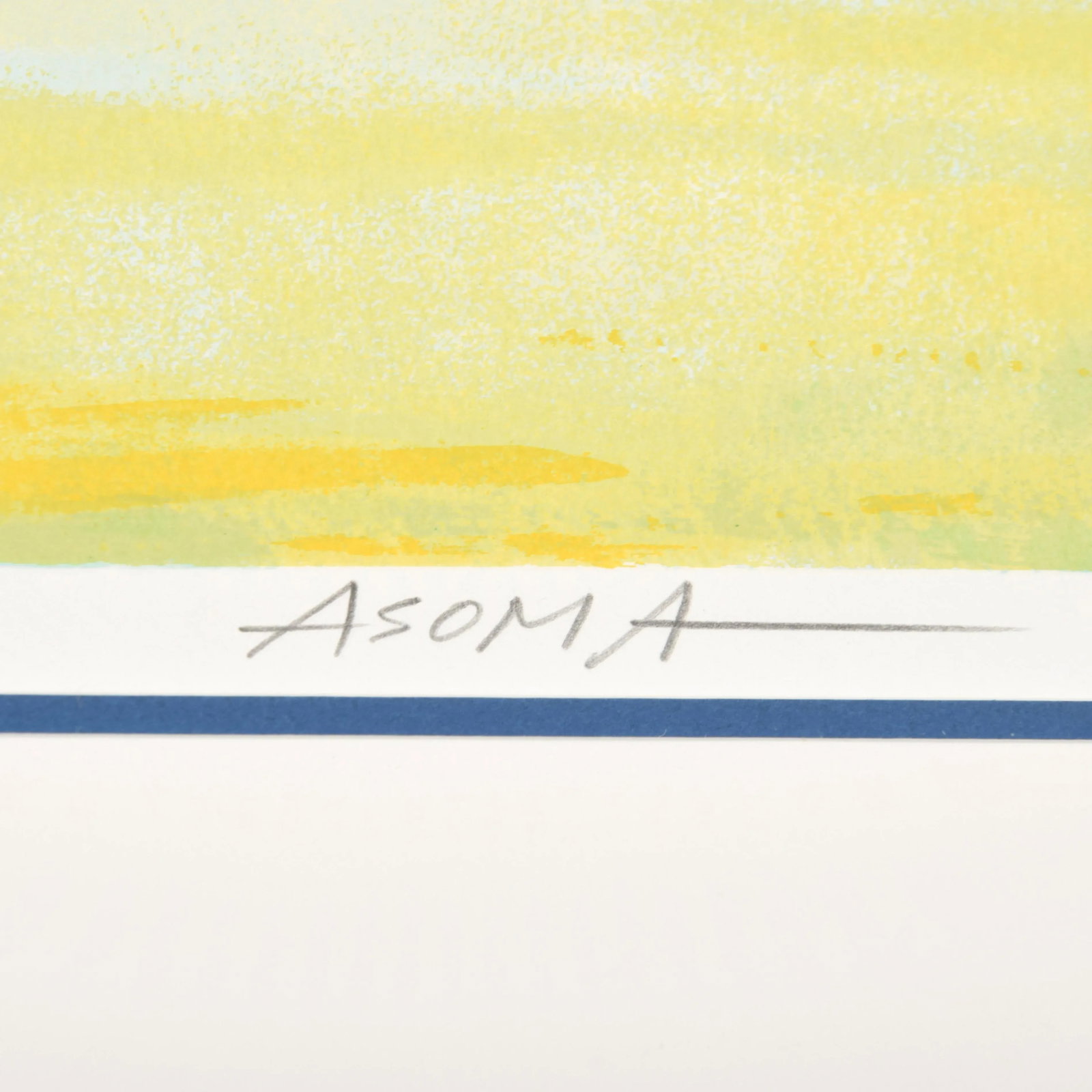 1990s Original Signed 48" Tadashi Asoma "Trace of Autumn" Screenprint Ed. 168/175, Framed - 6