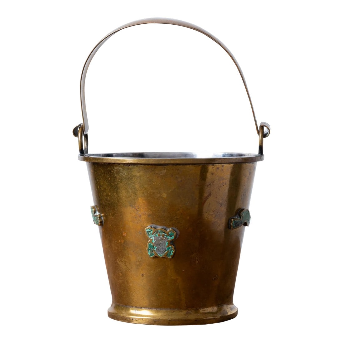 Los Castillo Brass and Turquoise Ice Bucket (1 of 6)