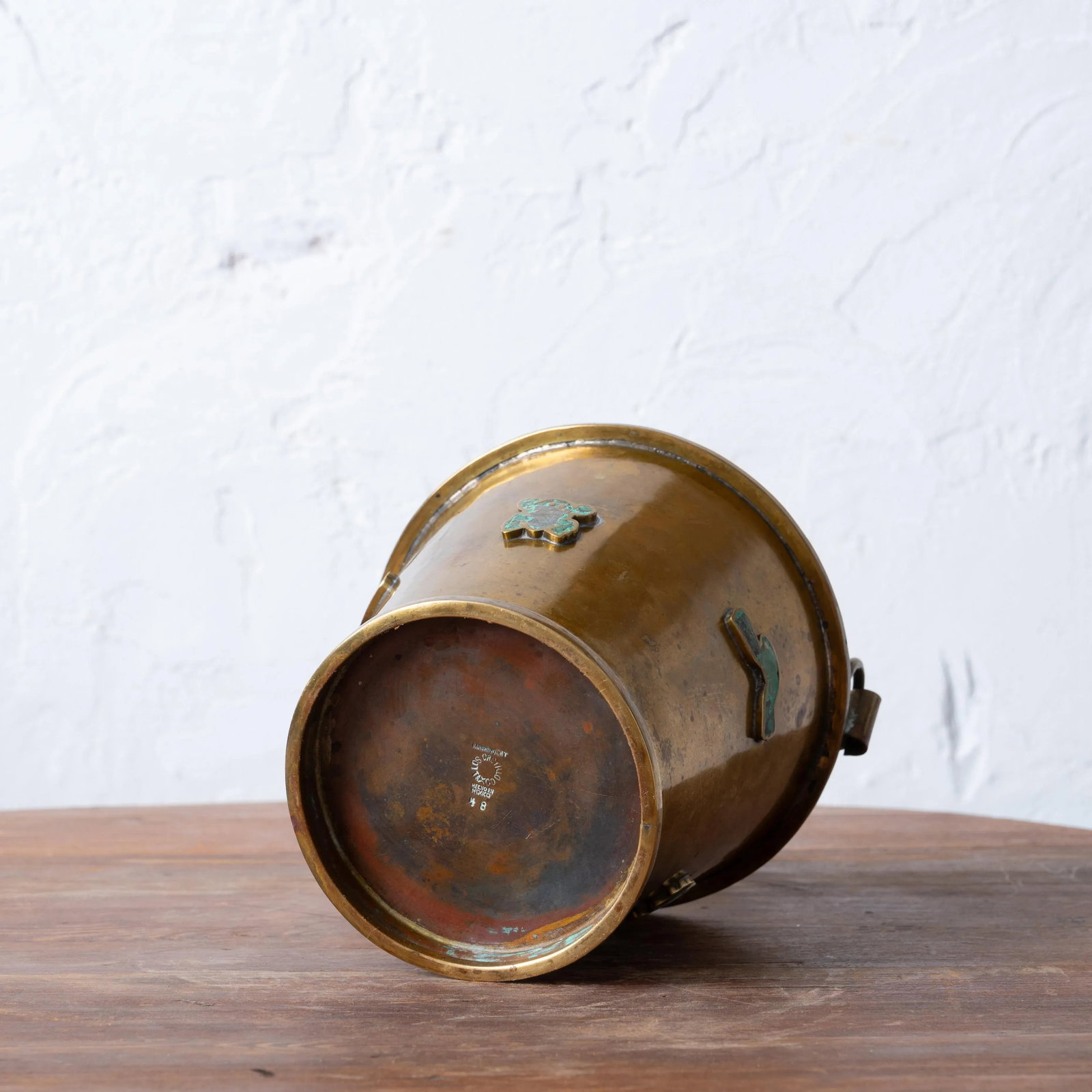 Los Castillo Brass and Turquoise Ice Bucket - 6