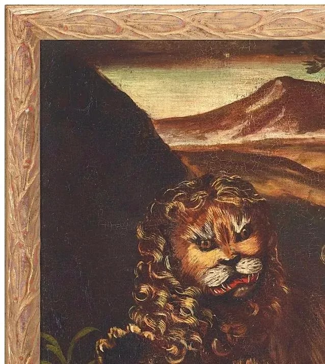 Pair of Italian School Lions and Leopards Paintings - 6