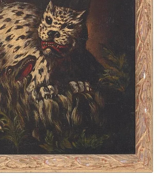 Pair of Italian School Lions and Leopards Paintings - 9