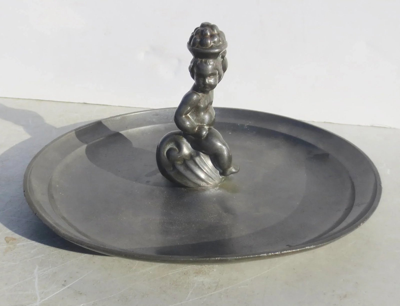 Just Andersen Pewter Center Dish Danish Art Deco - 2