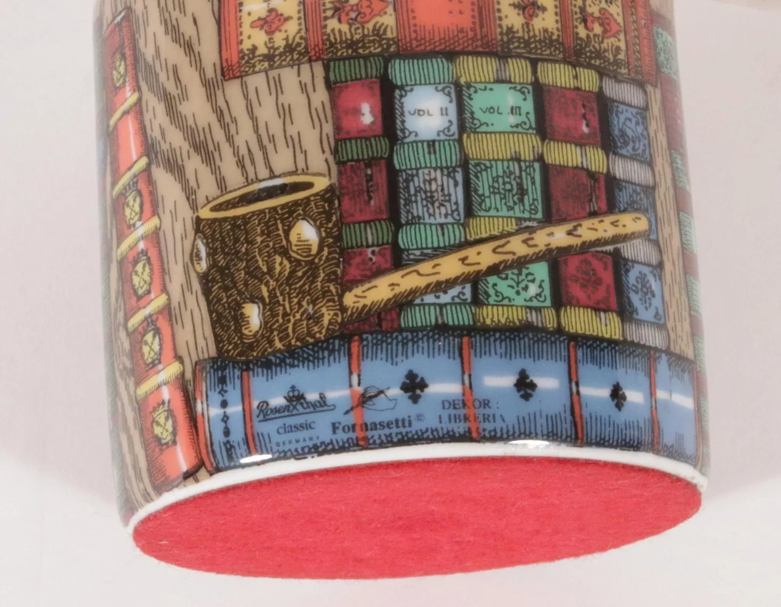 Rosenthal Fornasetti Porcelain Paperweight, Rosenthal Classic, Libreria Pattern, (Library) - 8