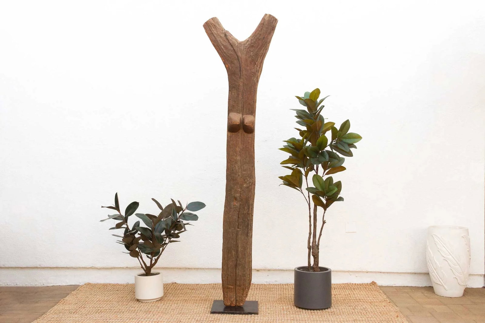 Rare Symbolic African Dogon House Post - 10