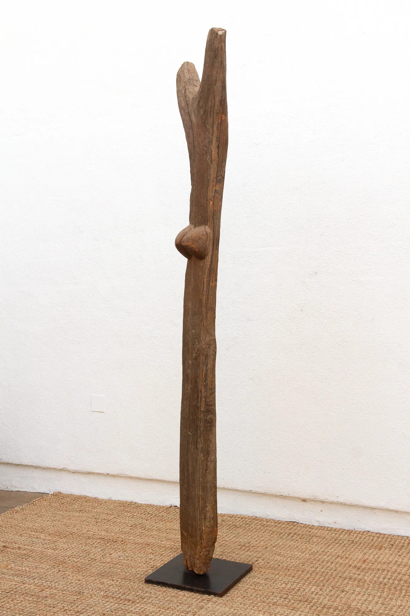 Rare Symbolic African Dogon House Post - 6