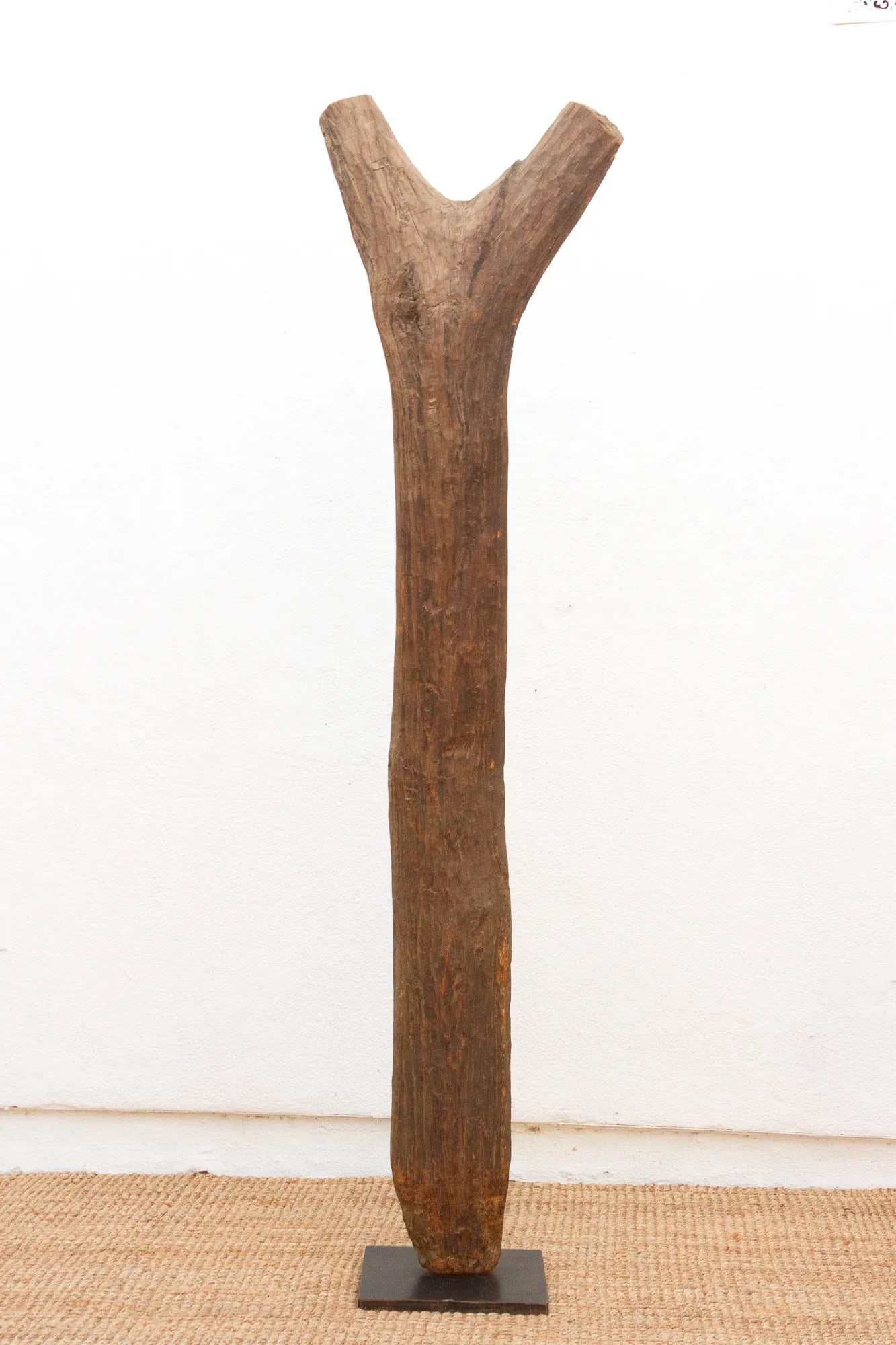 Rare Symbolic African Dogon House Post - 7