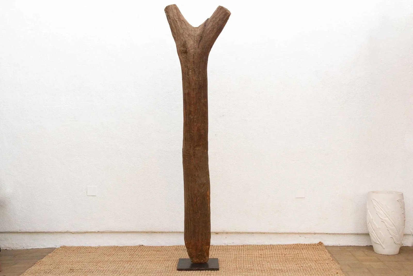 Rare Symbolic African Dogon House Post - 8