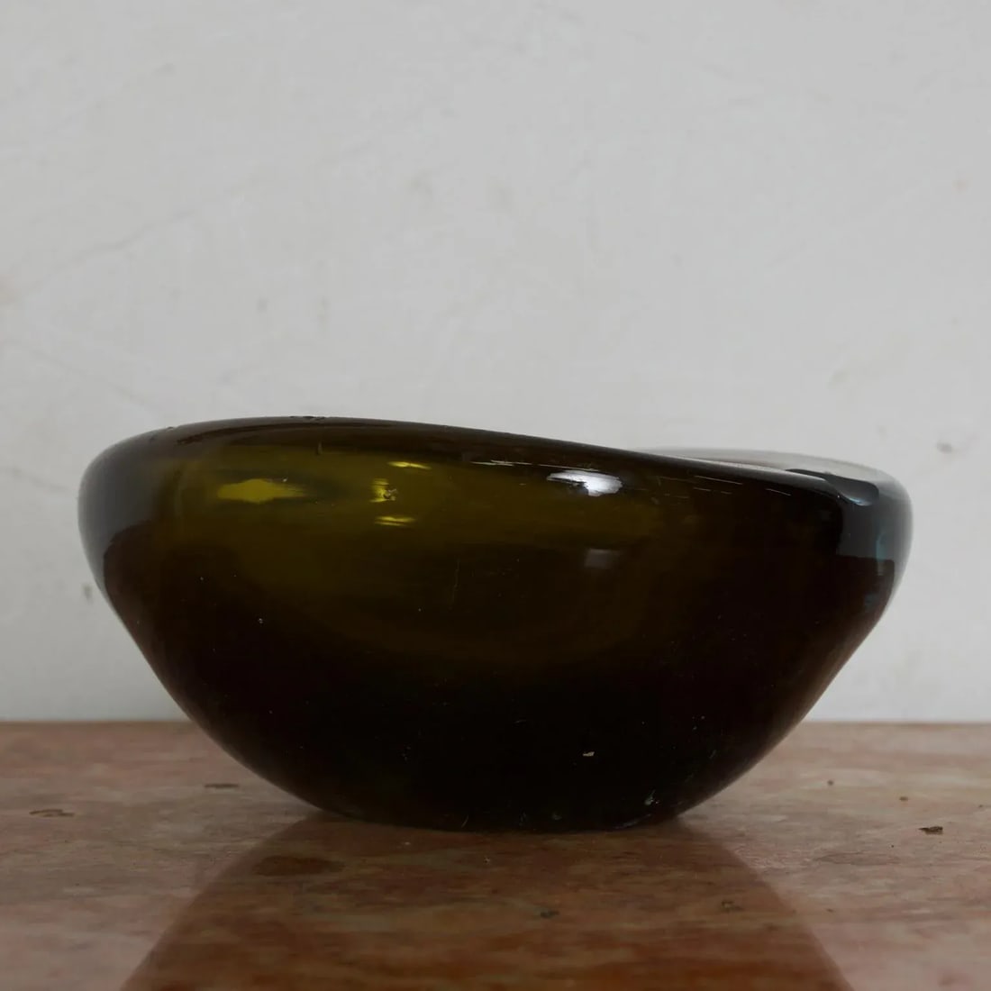 1960s Murano Glass Ashtray Aqua Venini - 11