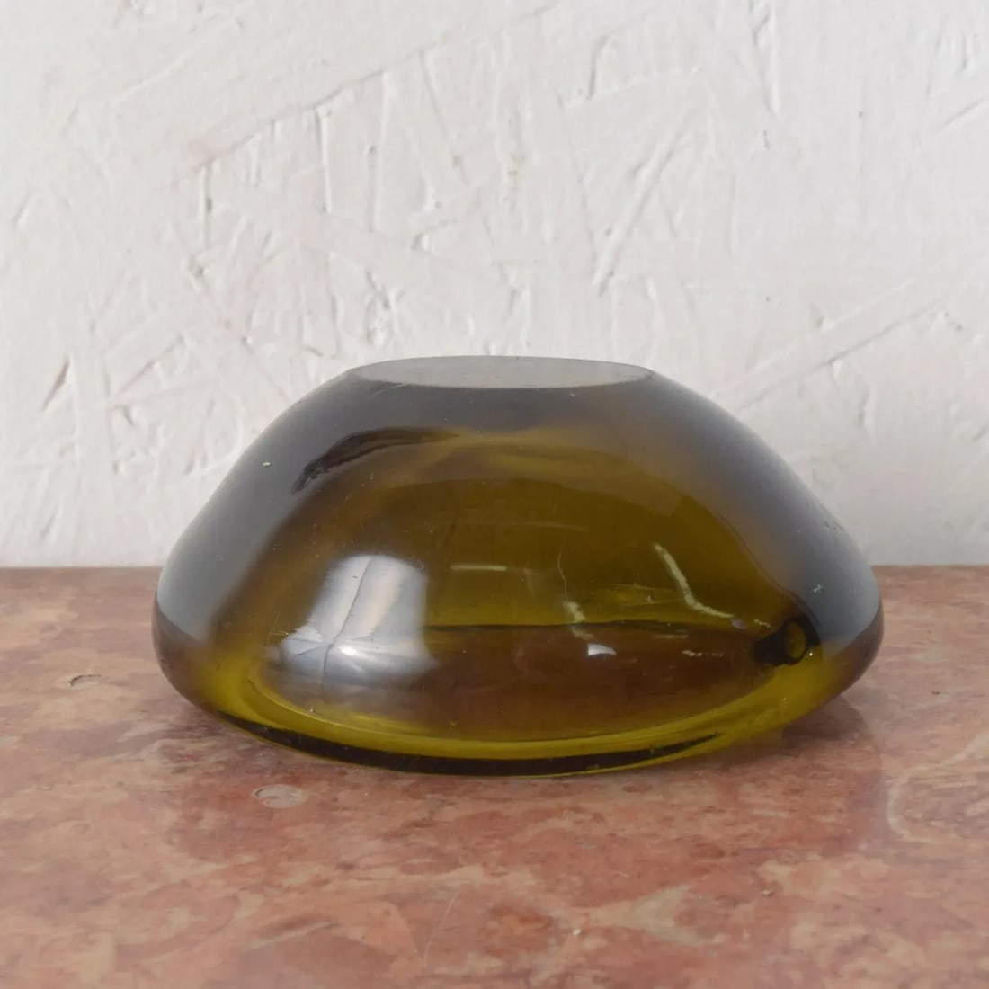 1960s Murano Glass Ashtray Aqua Venini - 7