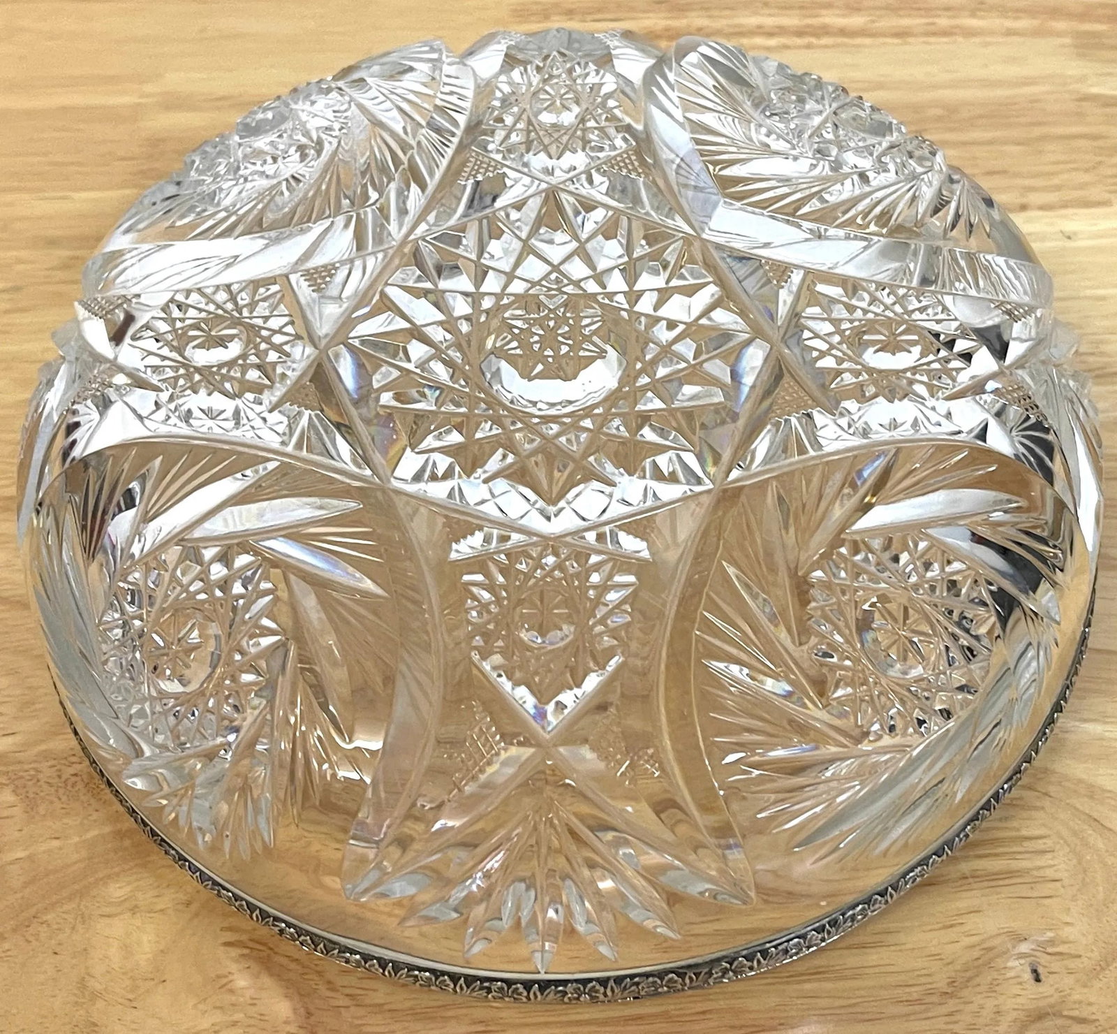 19th Century Russian Silver & Cut Glass Swing-Handled Basket - 2