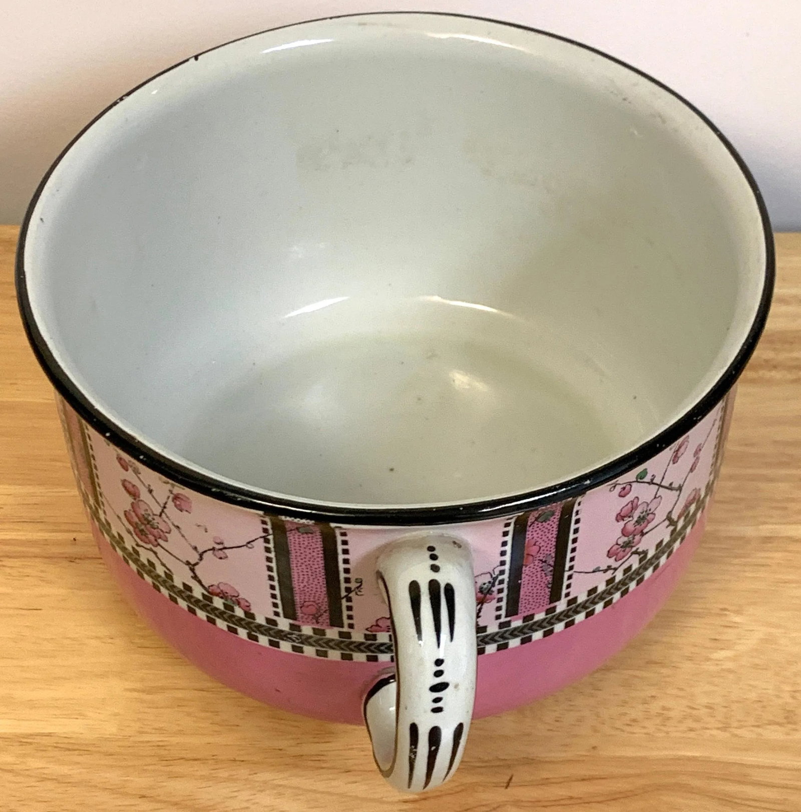 Art Deco Geometric Chamber Pot, Royal Staffordshire 'Spring' - 7