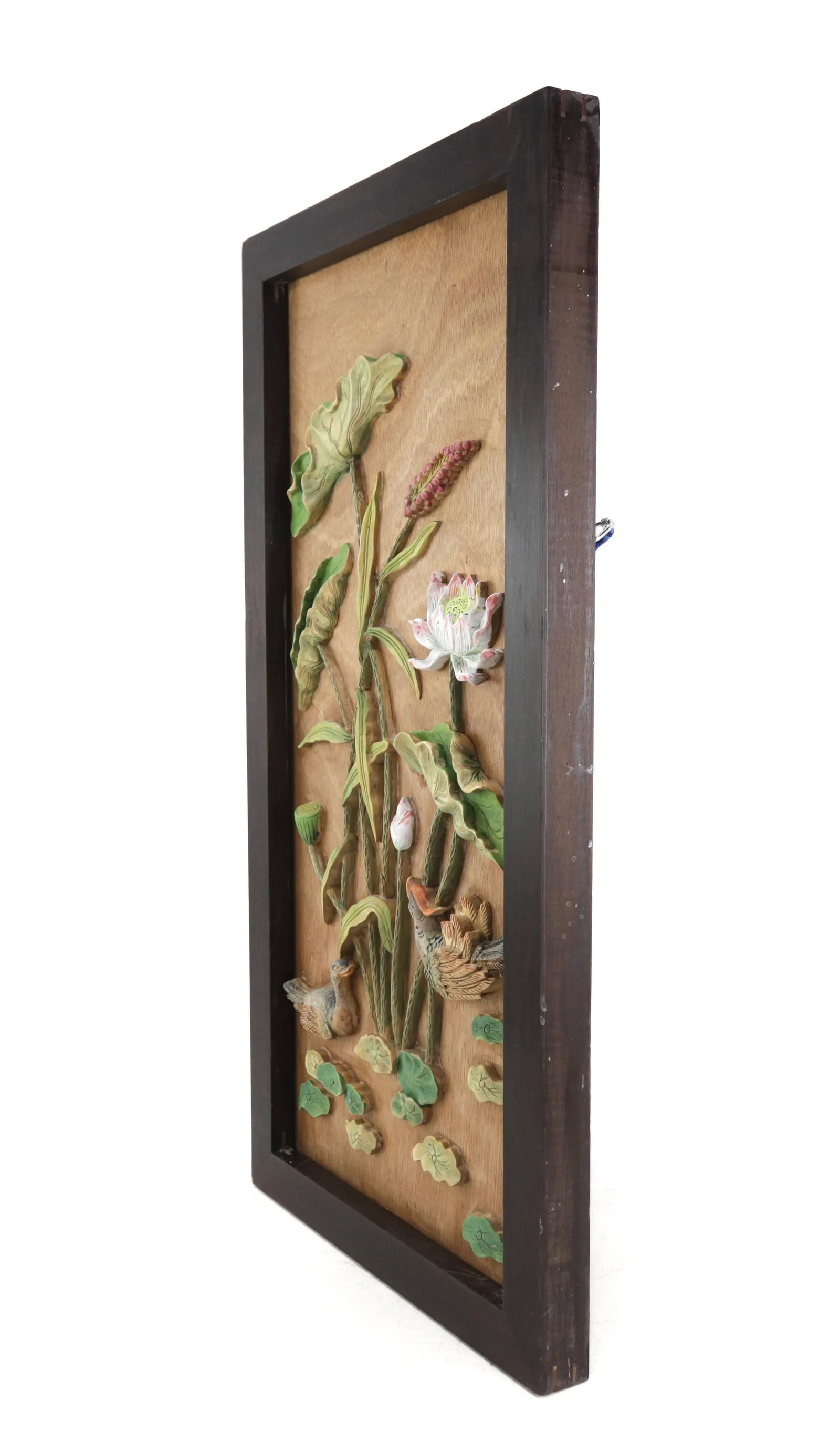 Pair of Rosewood Frames With Bogu Pattern Wall Screens - 8
