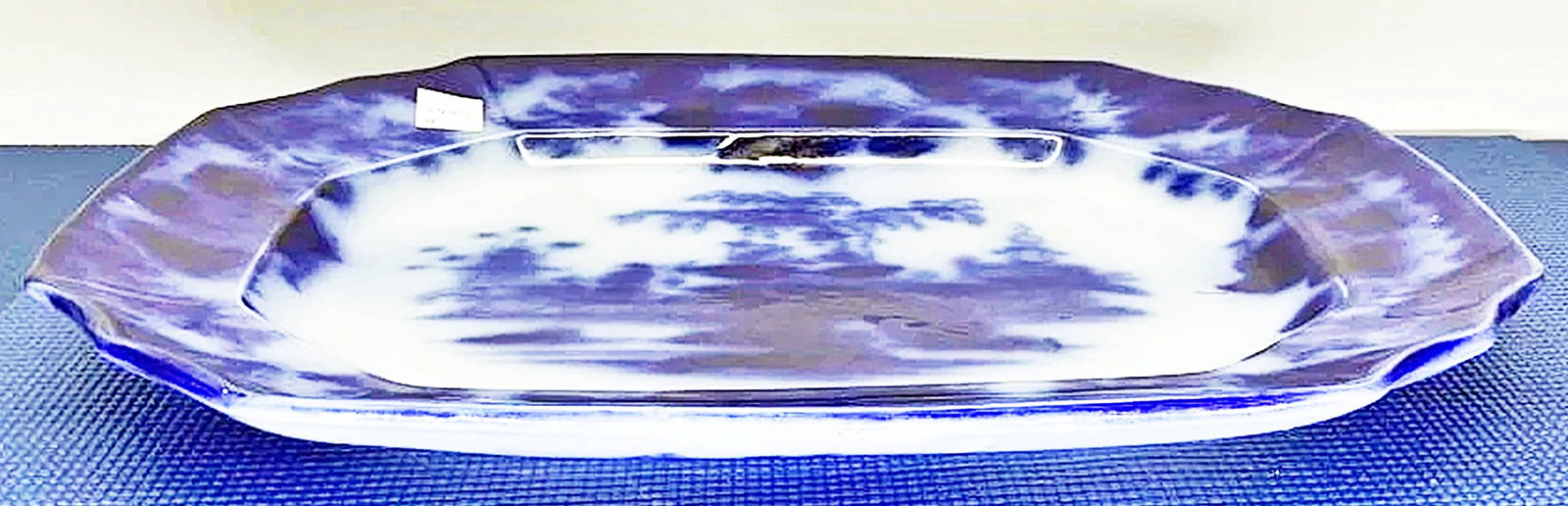 Late 19th Century J&g Alcock 'Oriental Stone" Flow Blue Platter - 2