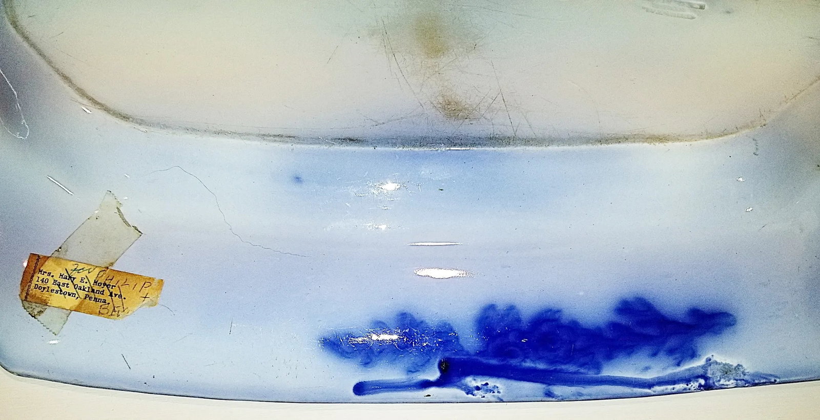 Late 19th Century J&g Alcock 'Oriental Stone" Flow Blue Platter - 9