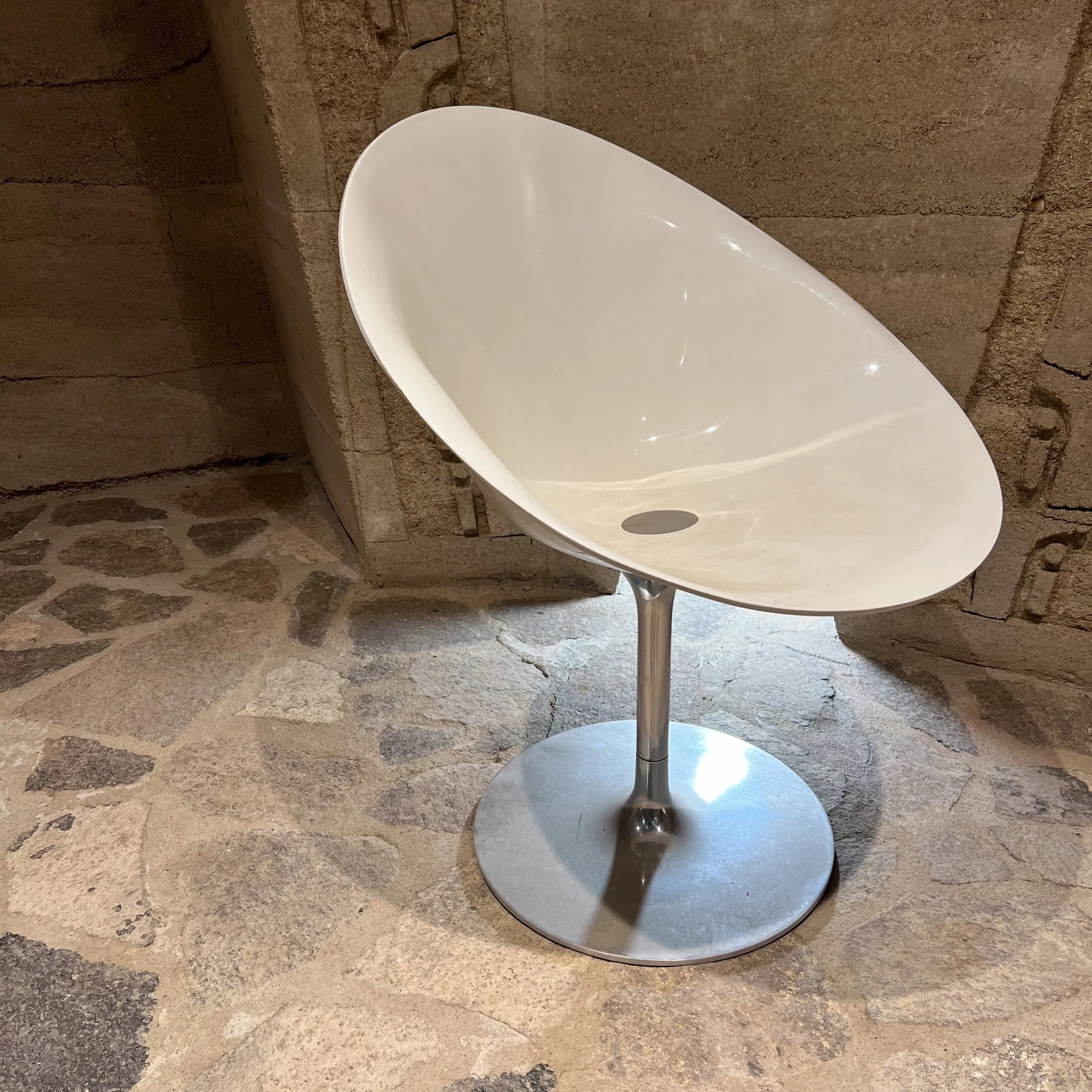 Philippe Starck for Kartell White Swivel Eros Chair Italy - 10