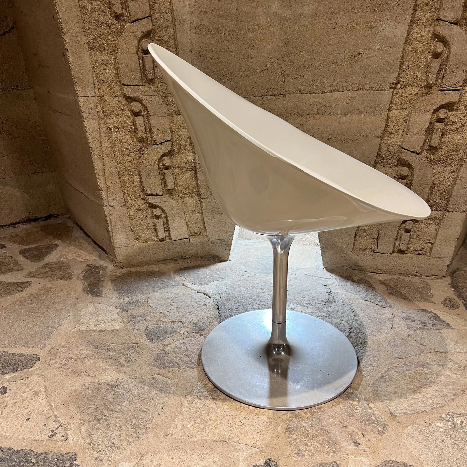 Philippe Starck for Kartell White Swivel Eros Chair Italy - 7