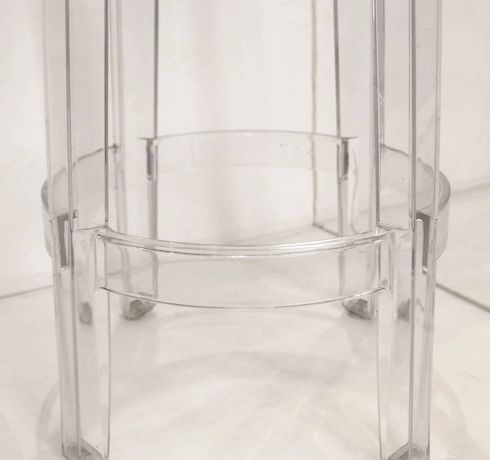 Early 21st Century Set of 4 Charles Ghost Bar Stools by Philippe Starck - 5