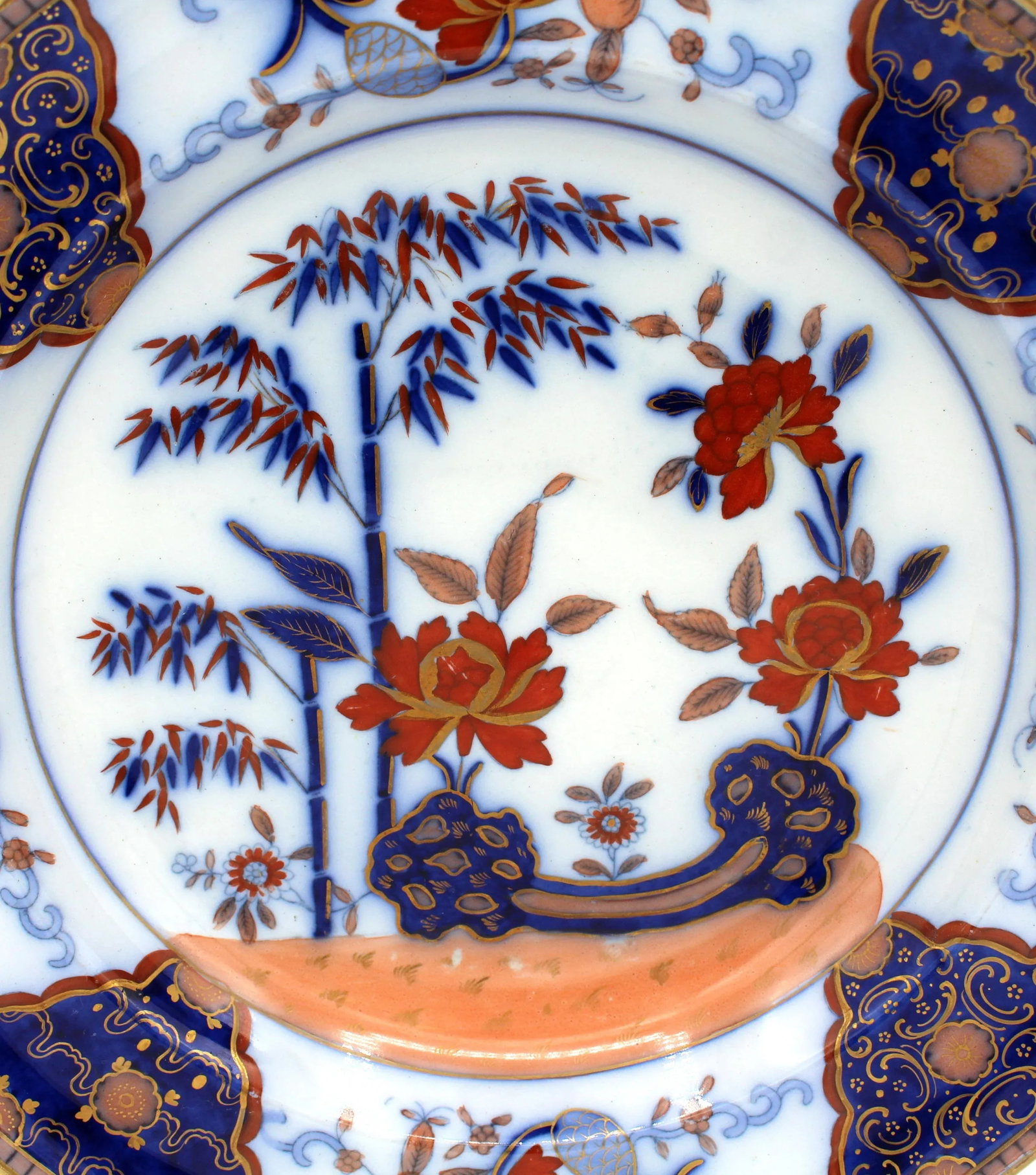 Circa 1810-1820 Pair of Stone China Soup Plates by Davenport - 5