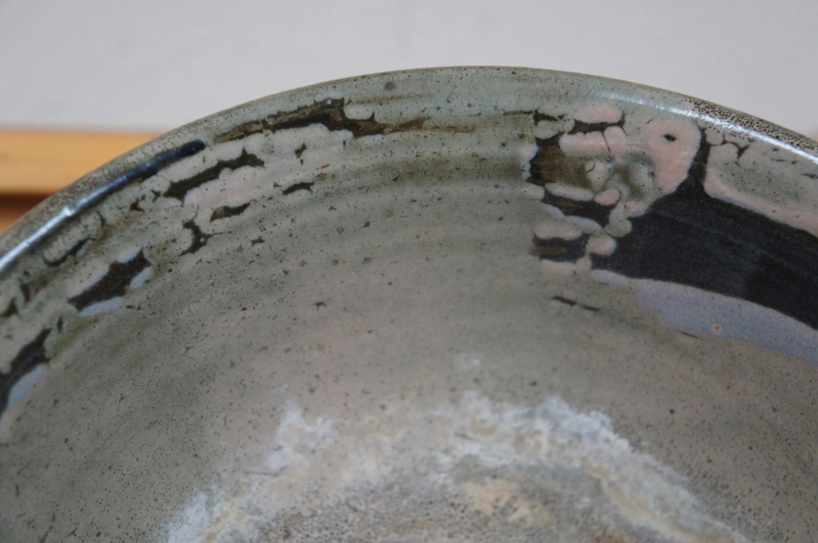 Mid 20th Century Inger Rokkjaer Danish Raku Fired Stoneware Centerpiece Bowl - 11