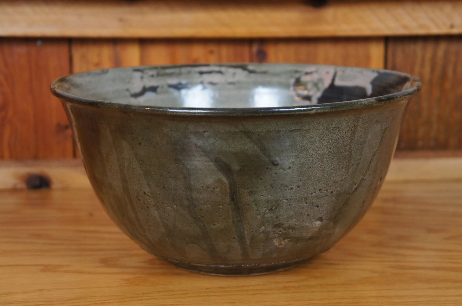 Mid 20th Century Inger Rokkjaer Danish Raku Fired Stoneware Centerpiece Bowl - 4