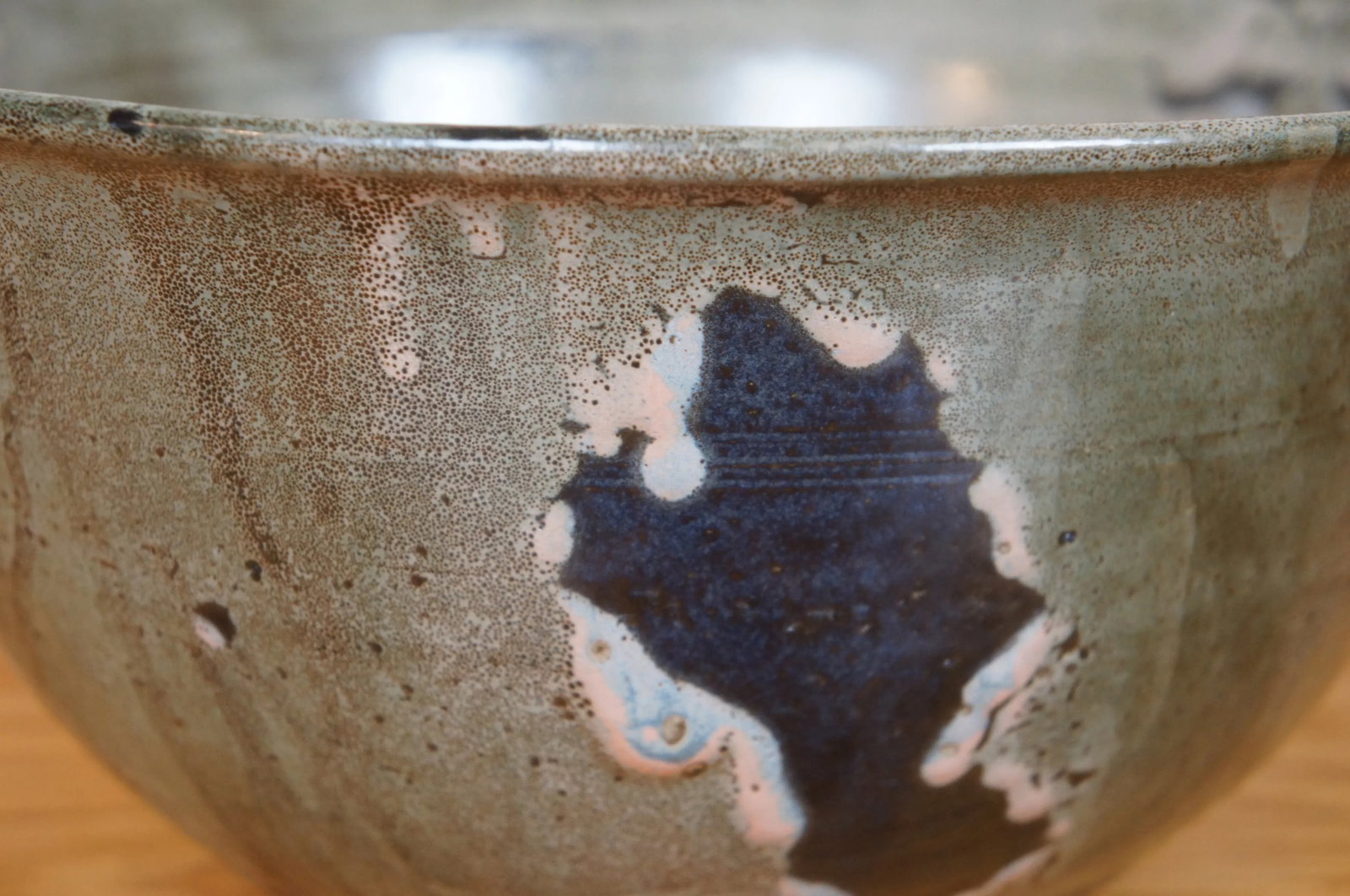 Mid 20th Century Inger Rokkjaer Danish Raku Fired Stoneware Centerpiece Bowl - 8