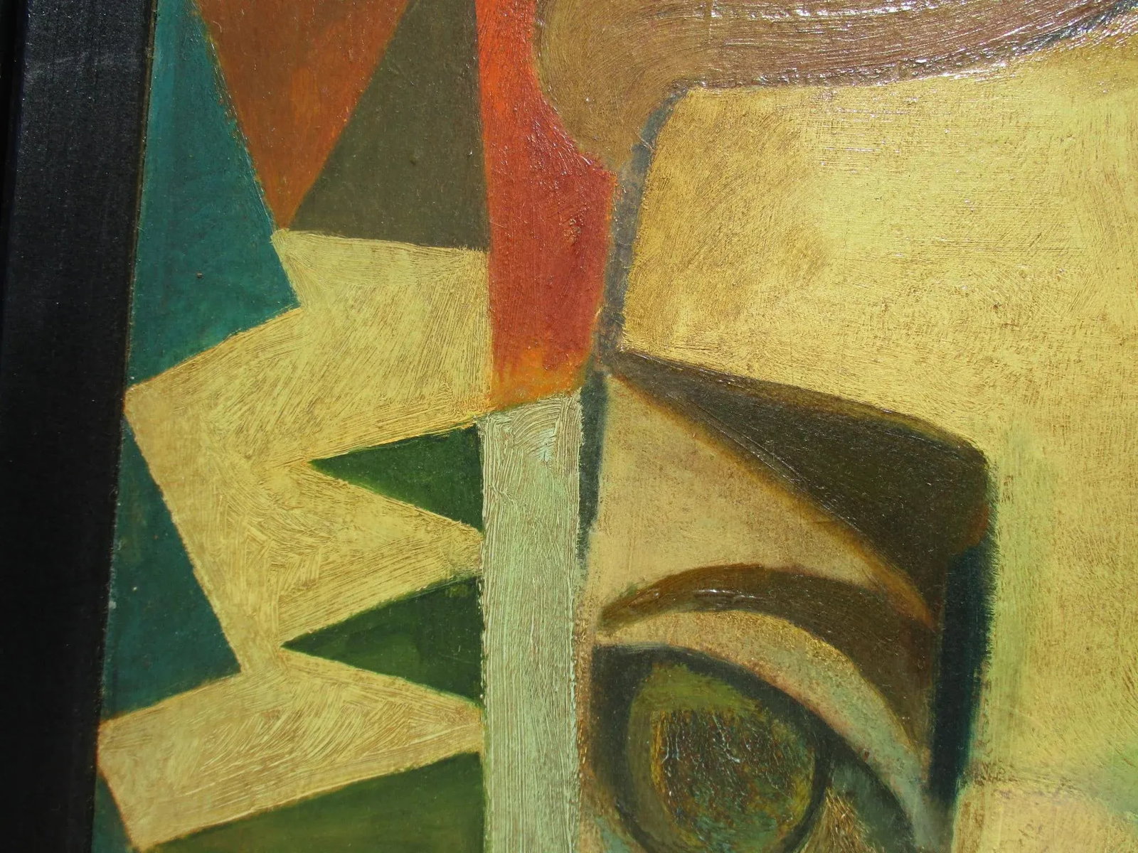 Leon Dusso Modernist Painting of Female Head - 6