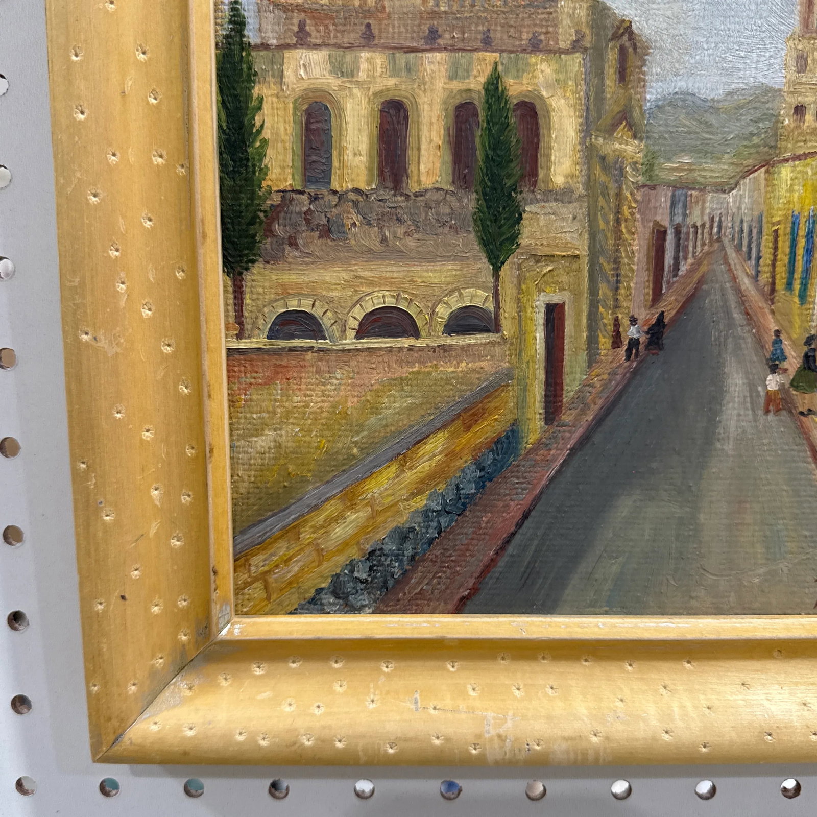 Vintage Spanish Landscape Painting on Board ~ Signed - 3