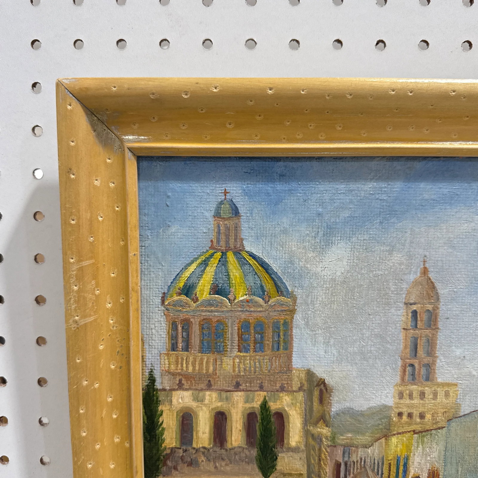 Vintage Spanish Landscape Painting on Board ~ Signed - 4