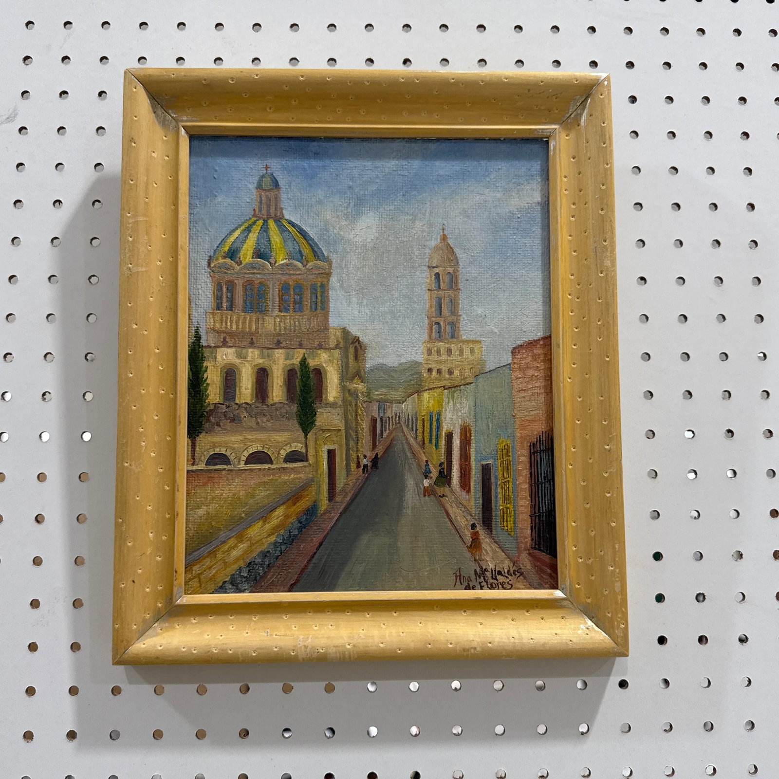 Vintage Spanish Landscape Painting on Board ~ Signed - 7
