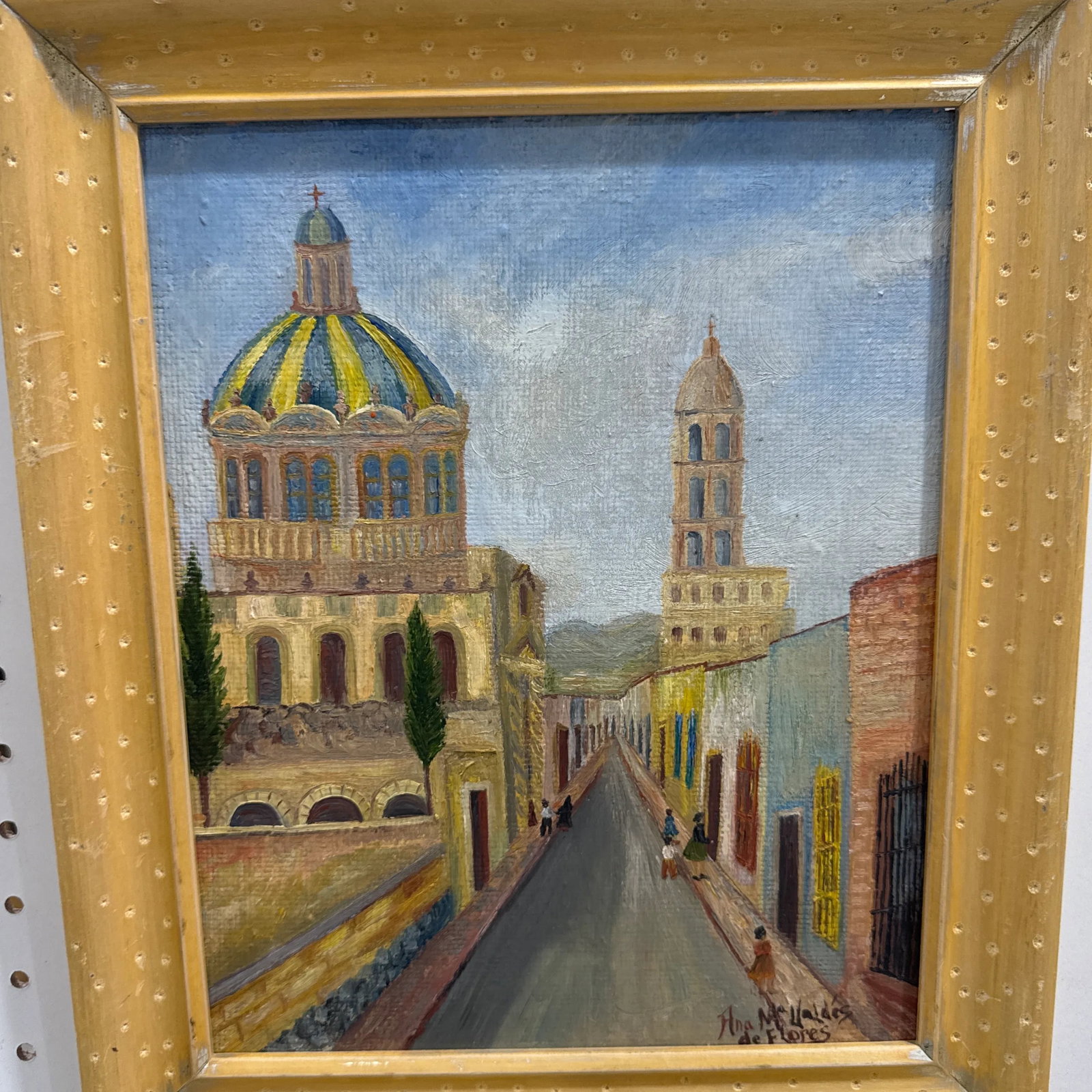 Vintage Spanish Landscape Painting on Board ~ Signed - 9