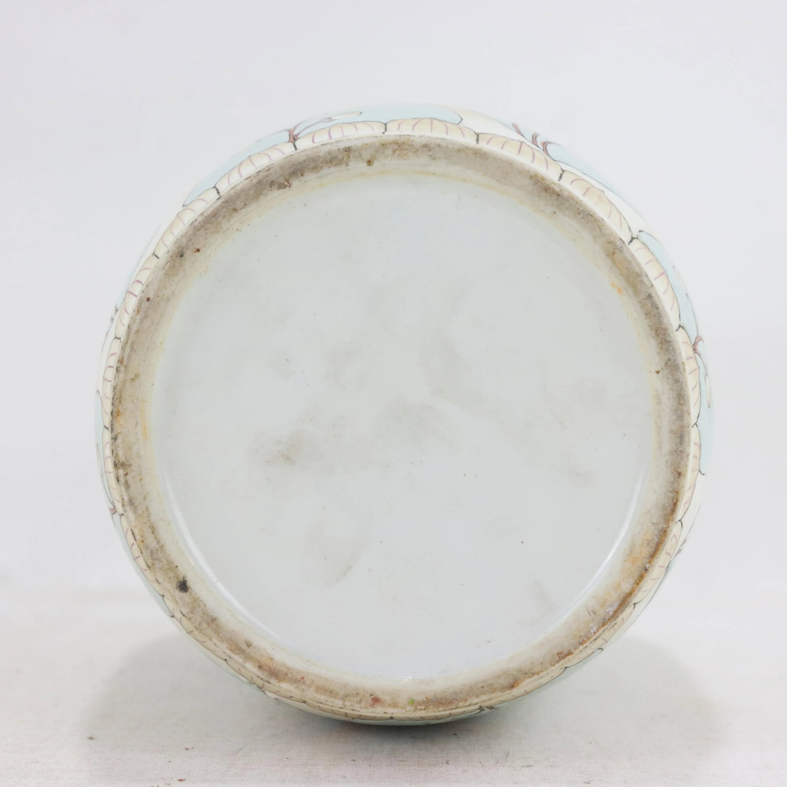 Chinese Porcelain Vase With Floral and Foliage Design - 4