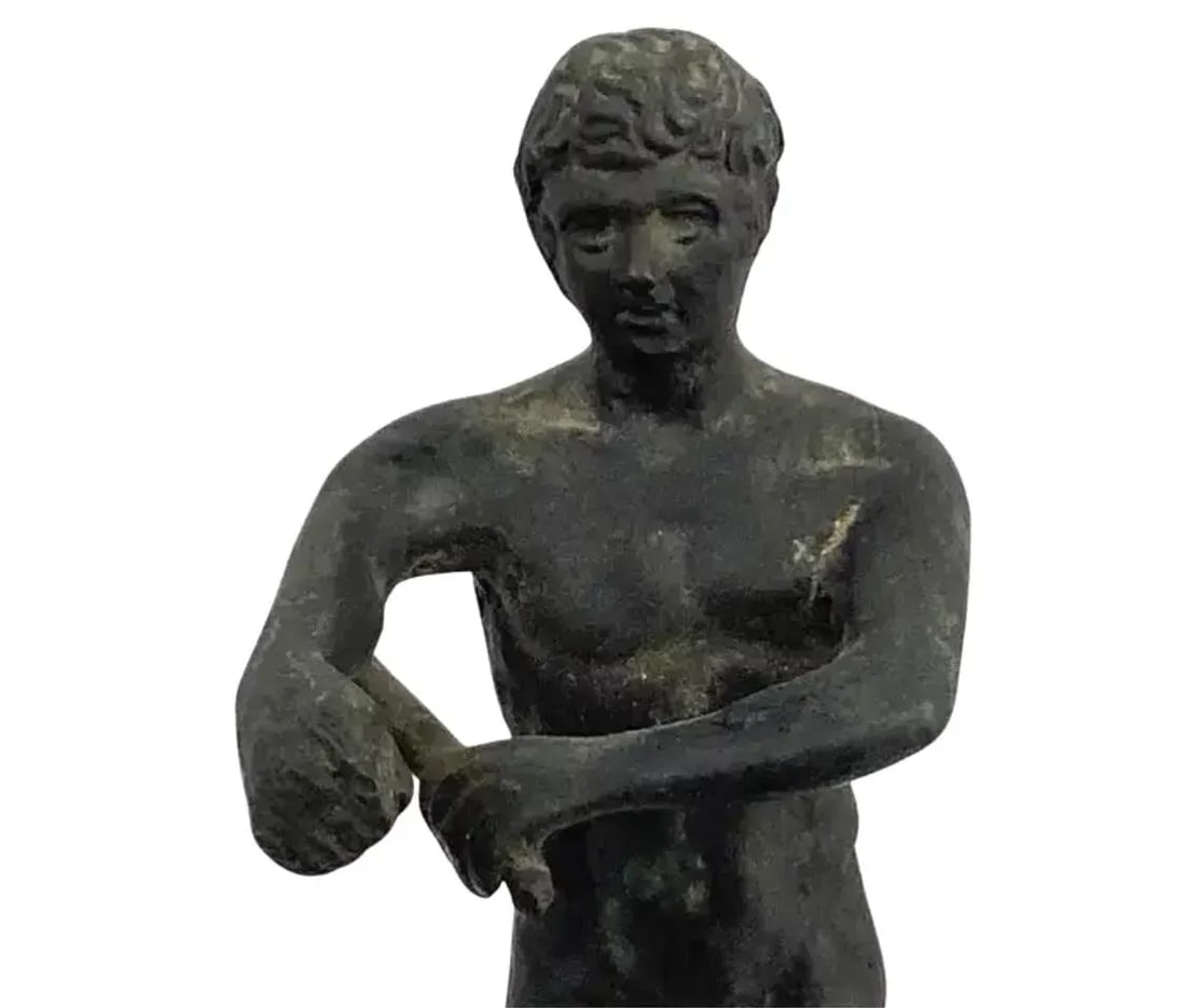 Italian Grand Tour Bronze Statues of Greco-Roman Males, Set of Three - 10