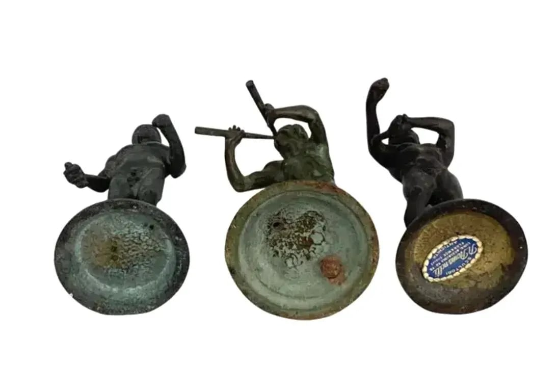 Italian Grand Tour Bronze Statues of Greco-Roman Males, Set of Three - 11