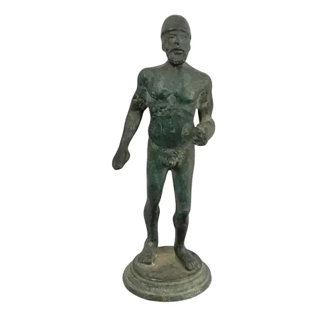Italian Grand Tour Bronze Statues of Greco-Roman Males, Set of Three - 5