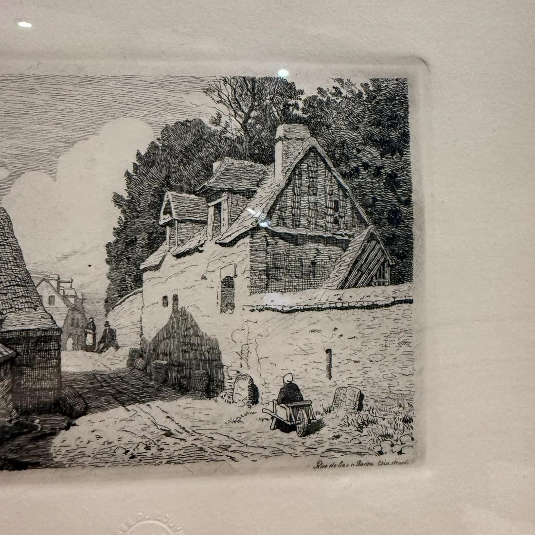 1886 Louvre Art Museum Etching Chalcographie Signed - 5