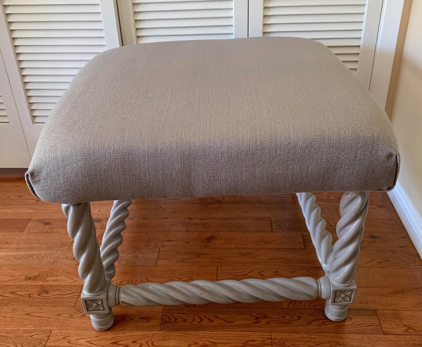 Vintage Mid Century Ottoman - 6