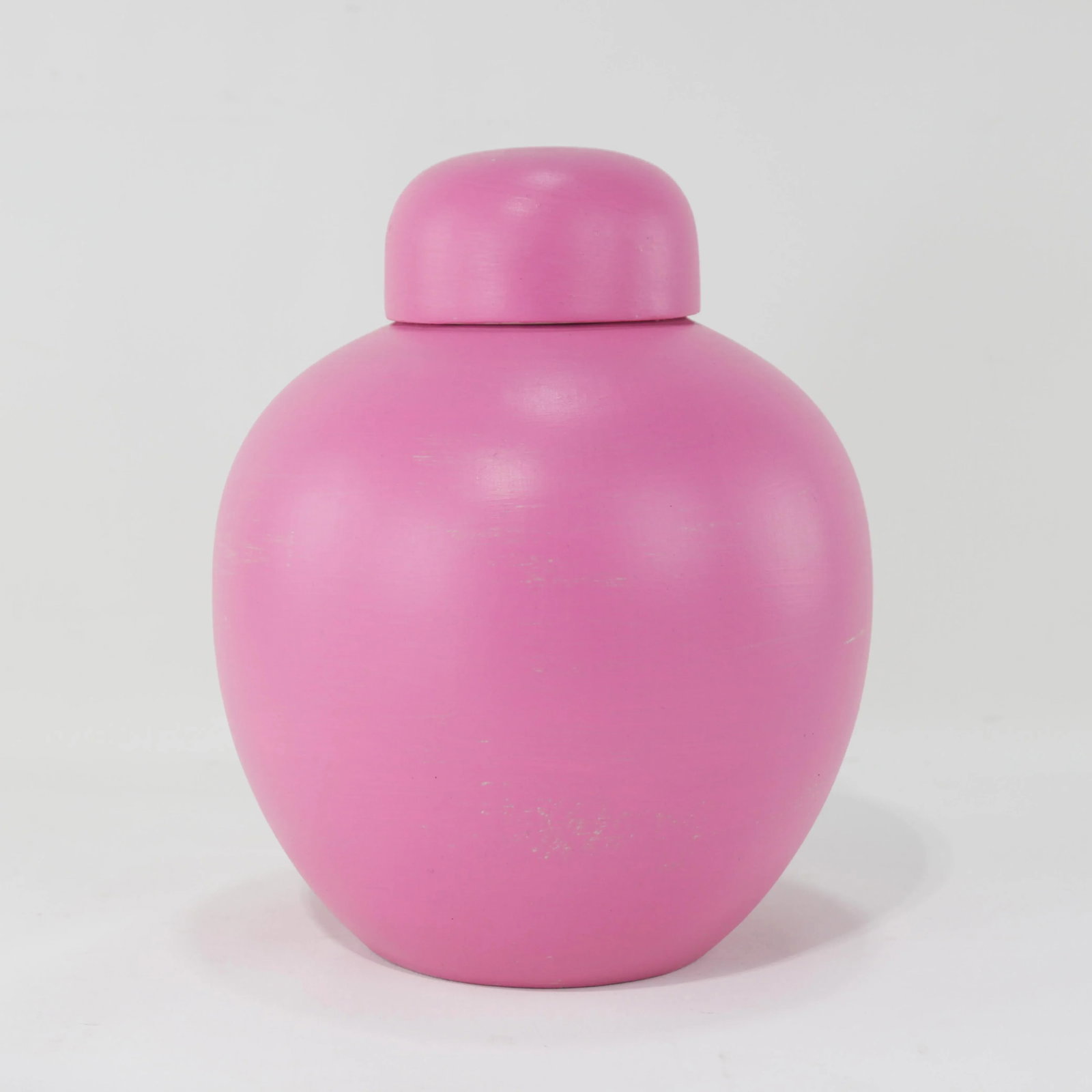 Pair of Soft Pink Matte Ginger Jars With Lids – Elegant Decorative Accents - 3