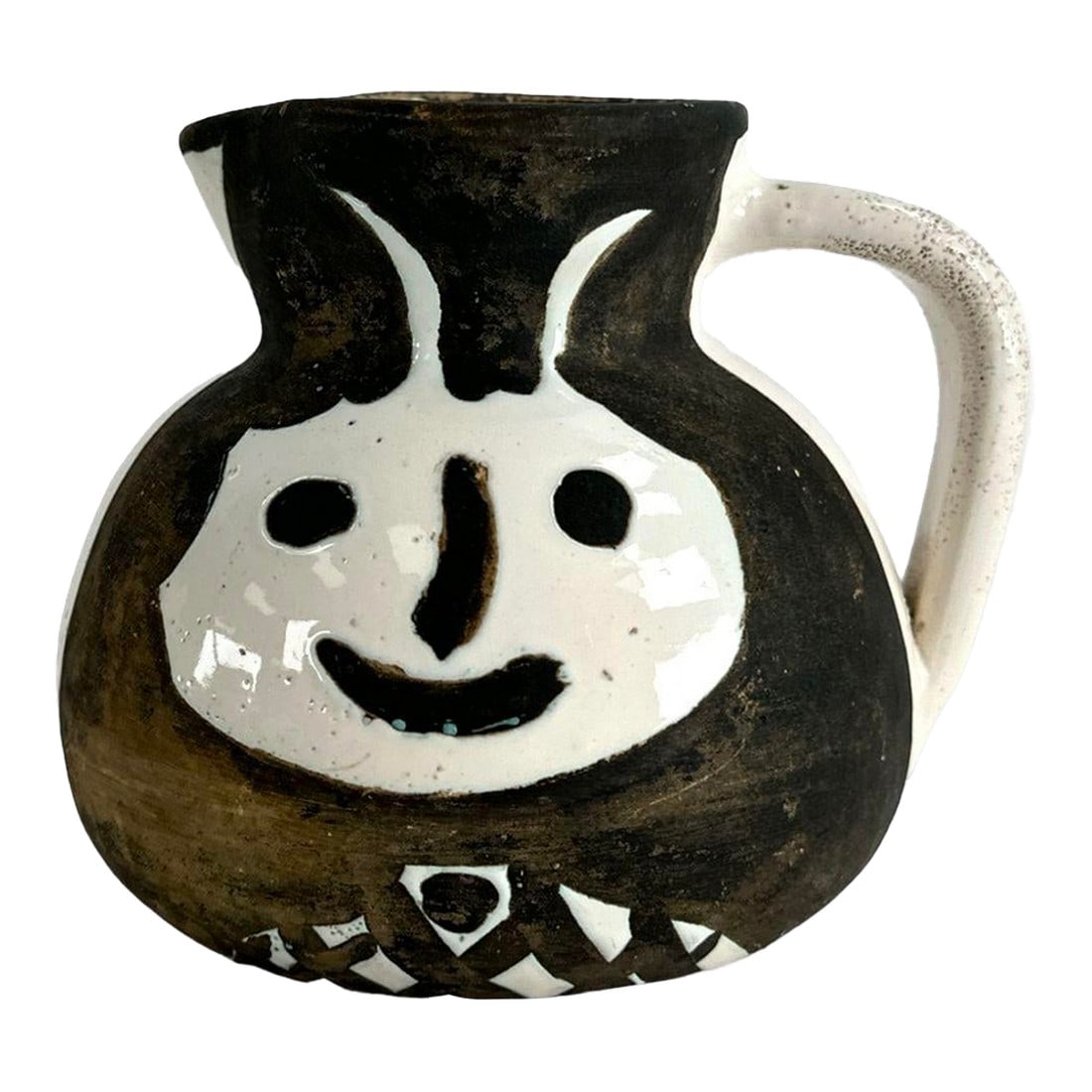 Pablo Picasso Glazed Earthenware TÃªtes Pitcher (1 of 5)