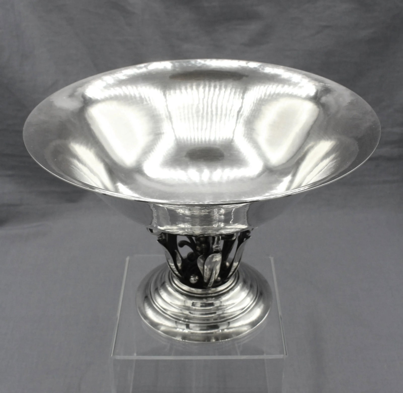 1933-44 Danish Sterling Silver Compote by Georg Jensen - 2