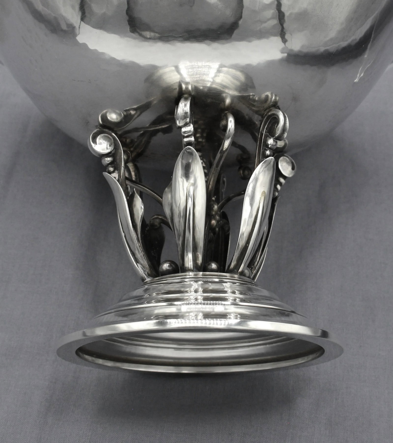 1933-44 Danish Sterling Silver Compote by Georg Jensen - 3