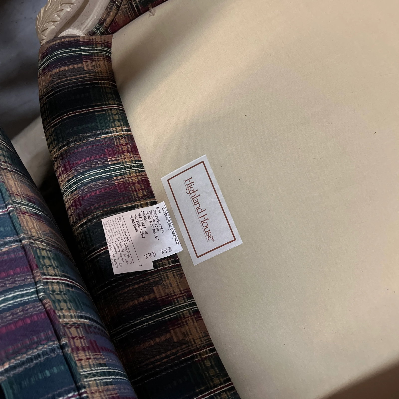 1970s Highland House Red and Blue Chair - 2